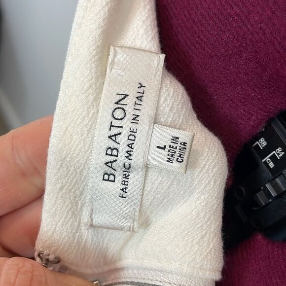 Aritzia Babaton white crop top with thin straps and Back Zip Closure L - Picture 6 of 12